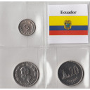ECUADOR 5 - Centavos e da 1 e 20 Sucres - Conservazione splendida anni vari 